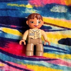 Kids Beige Zoo Keeper Figure Toy - Unbranded